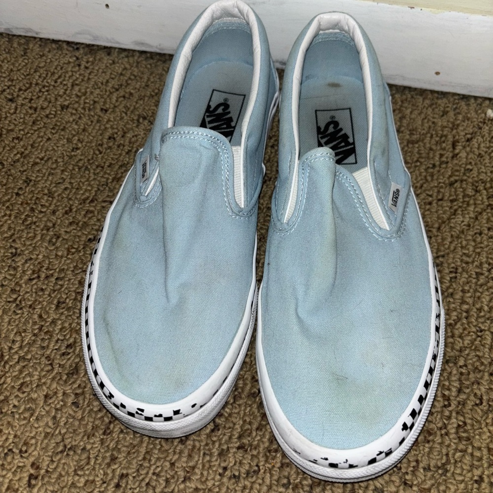 Vans WomensSlip-On Shoes - Light Blue
